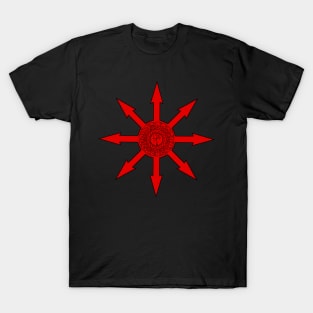 8 Pointed Chaos Star - Chaos Magick Symbol (RED) T-Shirt